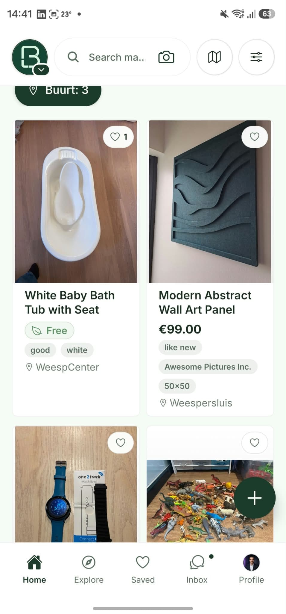 Echte advertenties dichtbij in de Buurted-marktplaats